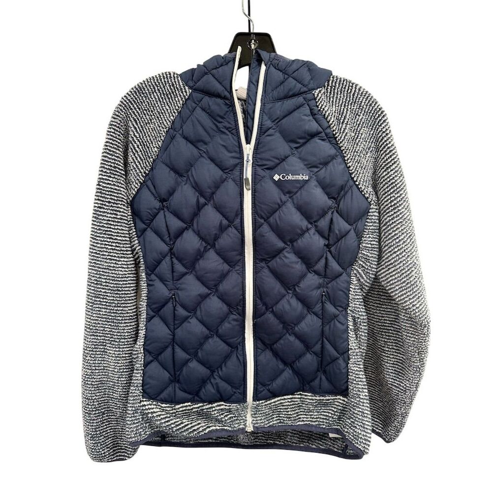 Columbia Women's Puffer Jacket - Navy and Gray